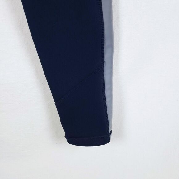 Athleta Polartec Running Tights Womens S Navy Blue Reflective Winter Hiking - Picture 7 of 12